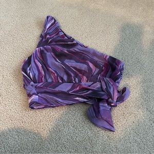 H&M ONE SHOULDER TIE TOP